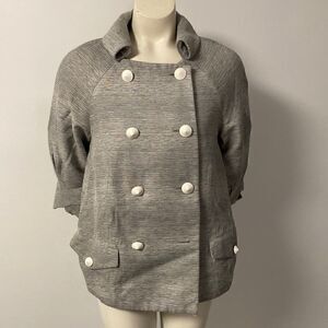 3.1 Phillip Lim Grey Double Breasted Coat Size 0